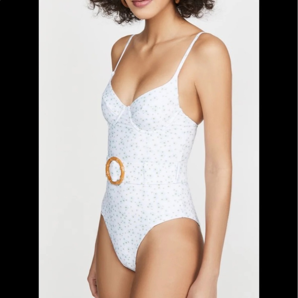 Weworewhat Danielle Floral Bathing Suit